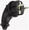 Вилка угловая 2P+PE 1x16A 220-240V (каучук) Lezard